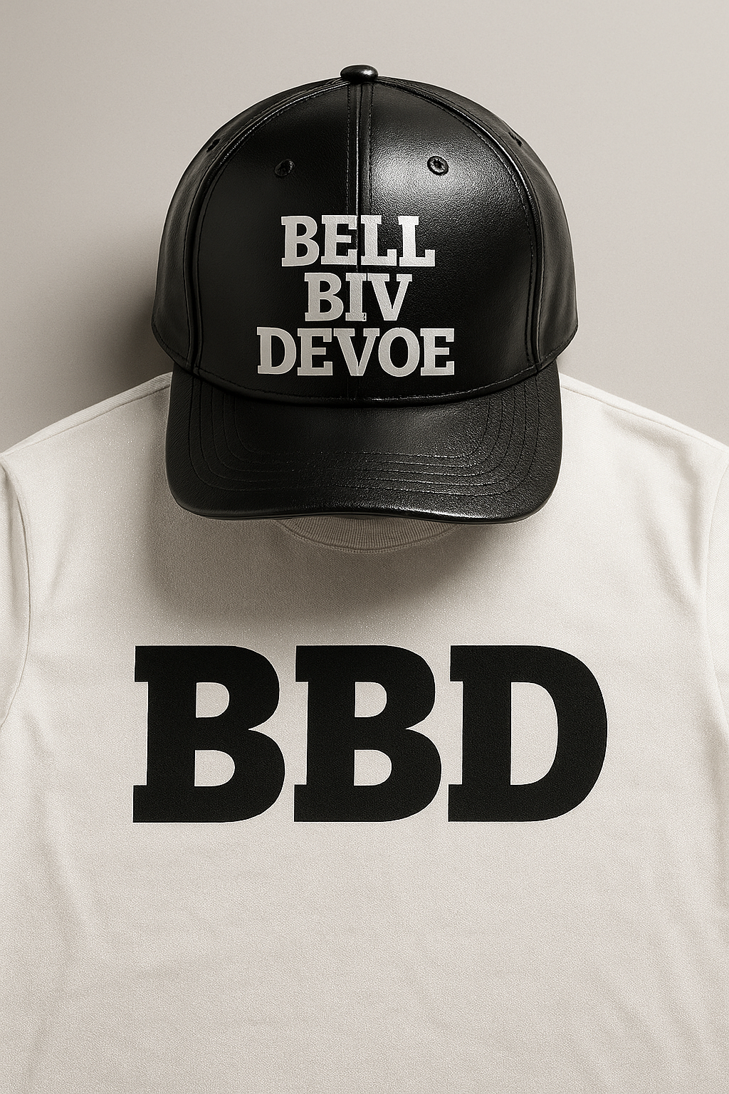 Bell Biv Devoe Black Faux Leather Hat